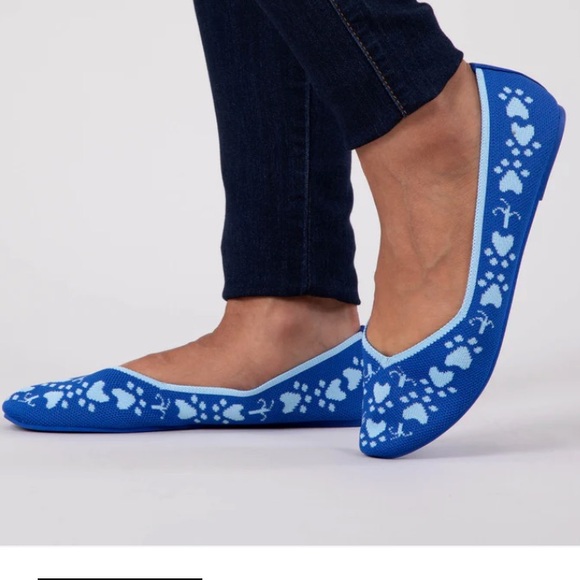 ❌ SOLD ❌ Women's Woven Paw Print Ballet Flats by The Animal Rescue Site, Sz 9 - Picture 4 of 12